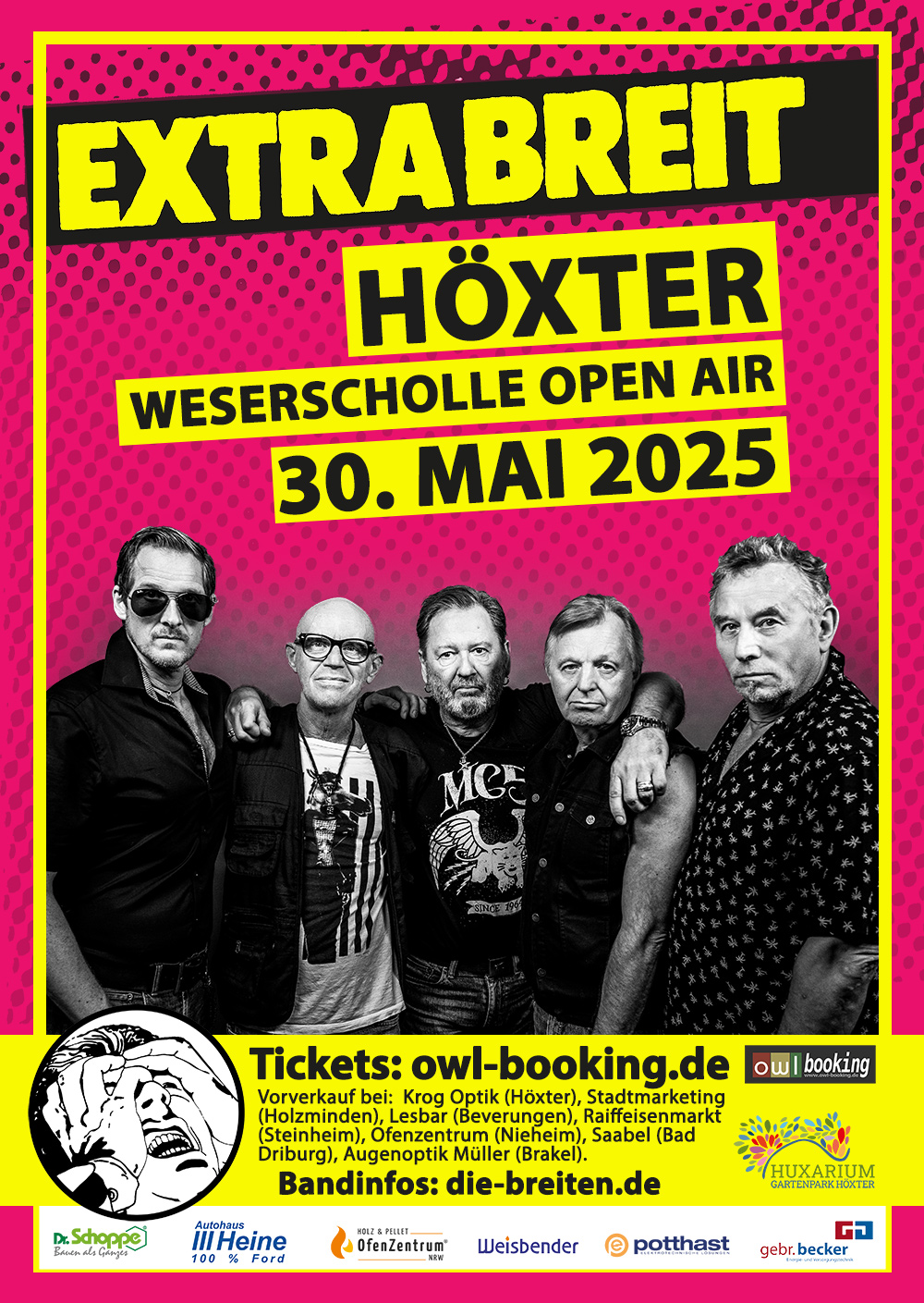 Plakat vom Extrabreit-Konzert in Höxter